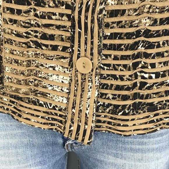 Chico's Jacket Shirt Top Reversible 1 S/M - Picture 11 of 15